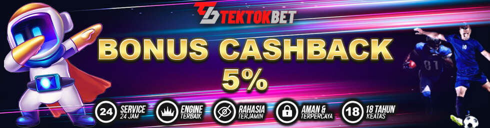 BONUS CASHBACK SEBESAR 5%